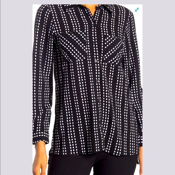 Grey & Gray Long Sleeve Blouse - Picture 1 of 7